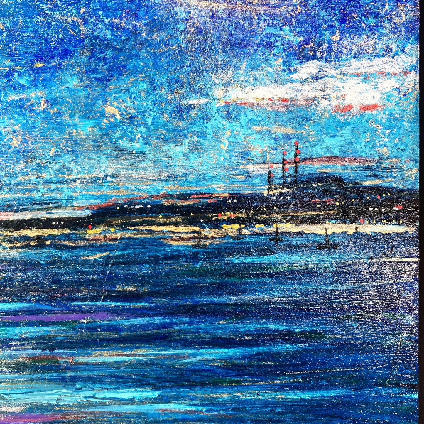 From the Madding Crowd, 16x20" Wood Panel in handmade frame