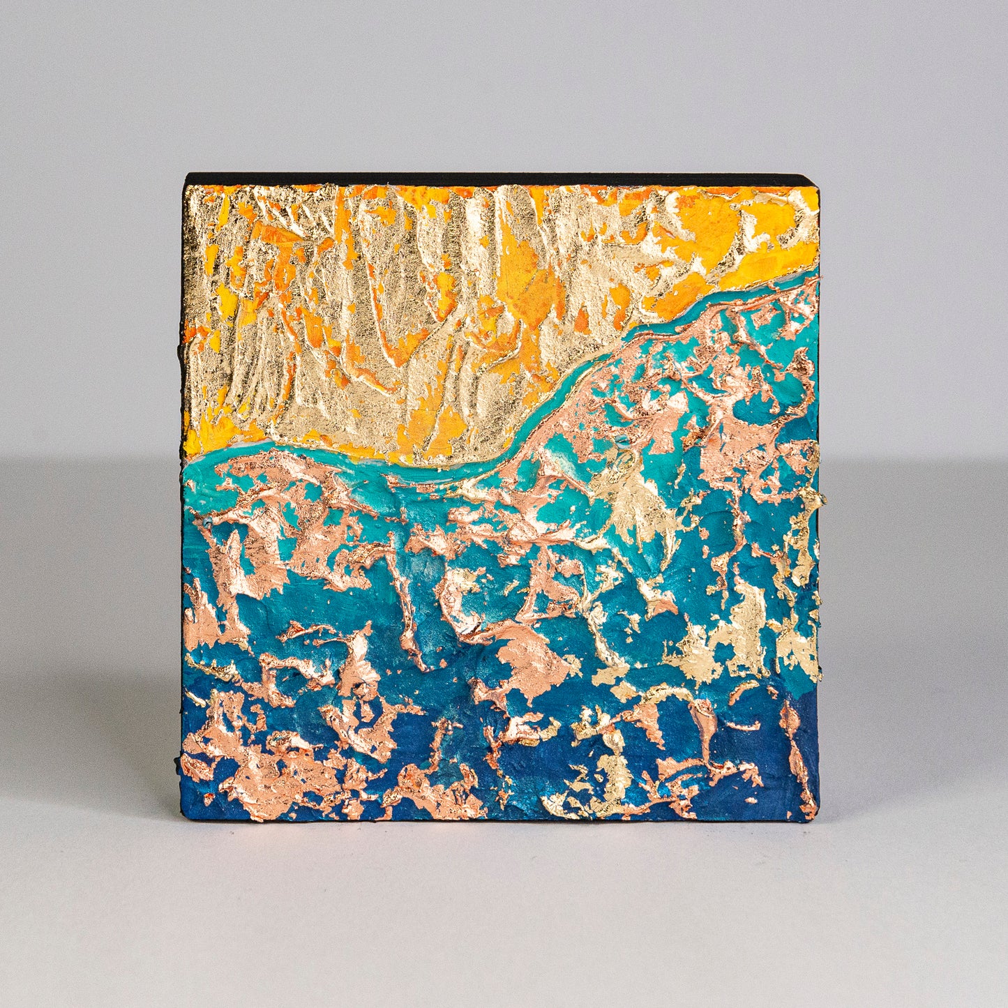 Ocean I – Mixed media metal miniature