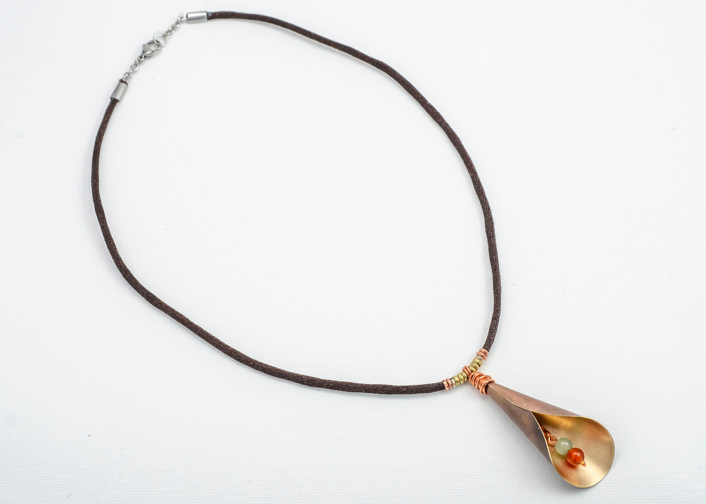 Calla Lily Necklace - Bronze