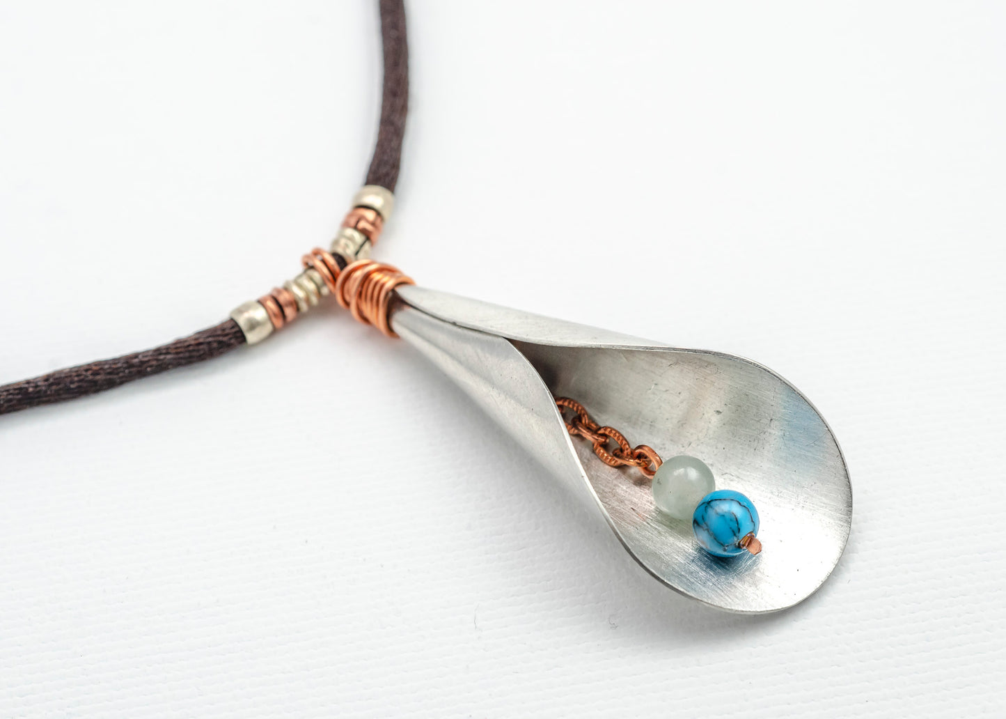 Calla Lily Necklace - Pewter