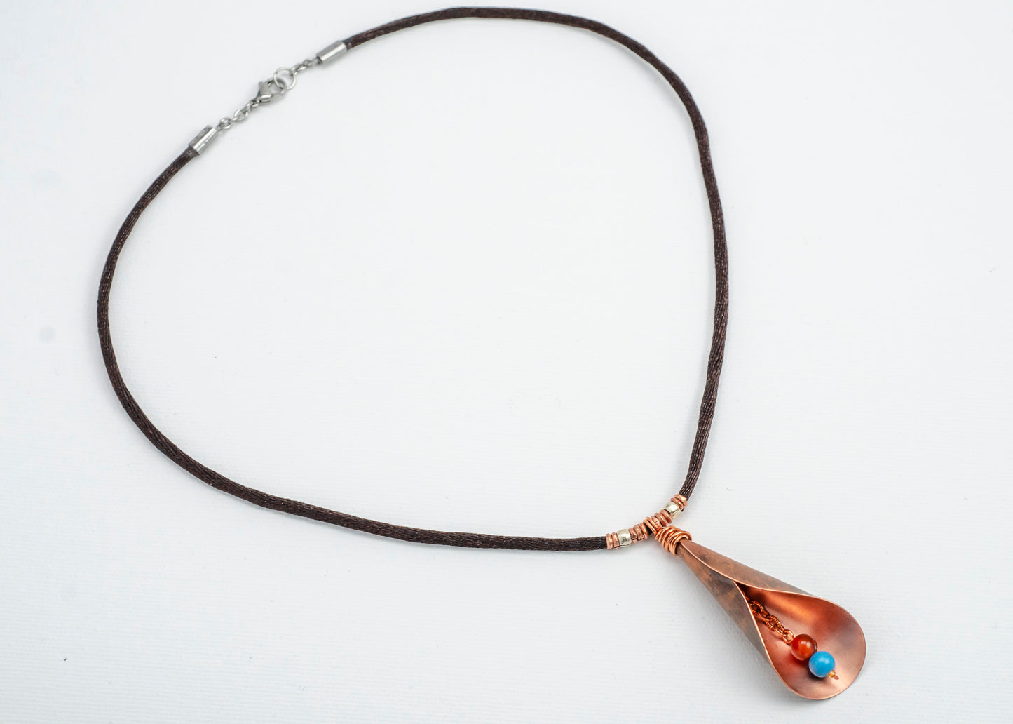 Calla Lily Necklace - Copper