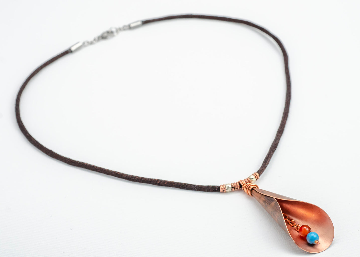 Calla Lily Necklace - Copper