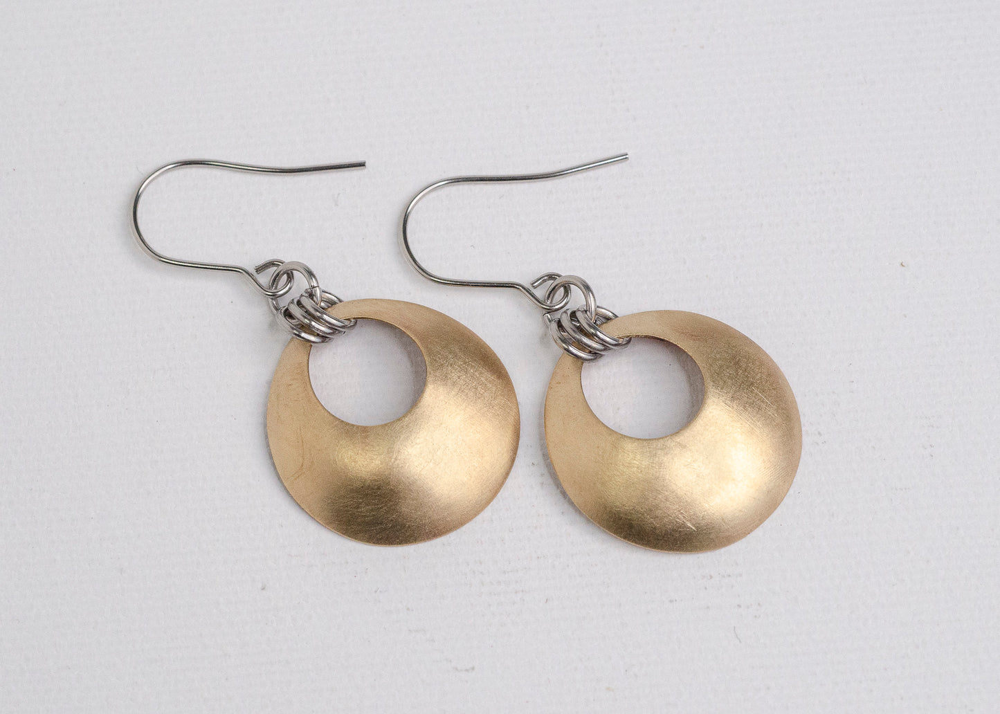 Aperture Earrings Bronze
