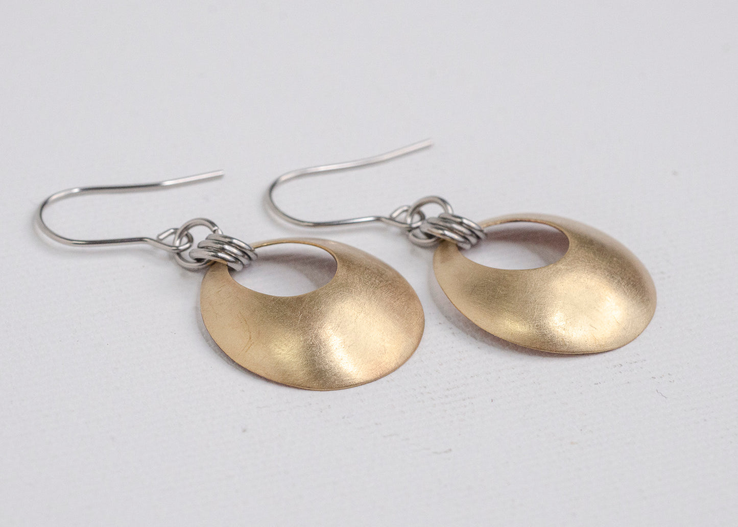 Aperture Earrings Bronze