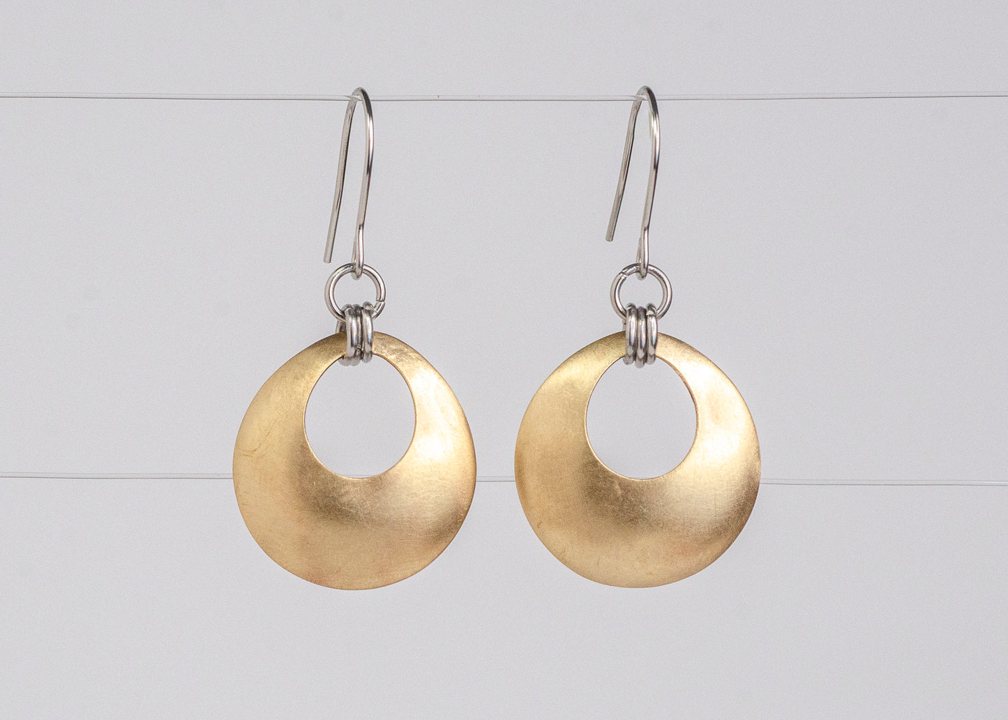 Aperture Earrings Bronze