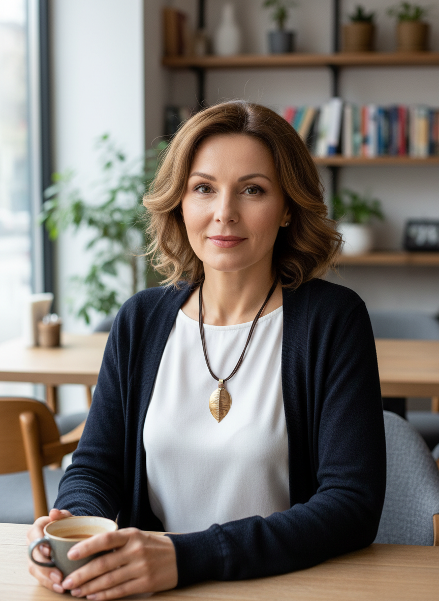 Fall Leaf Necklace Bronze