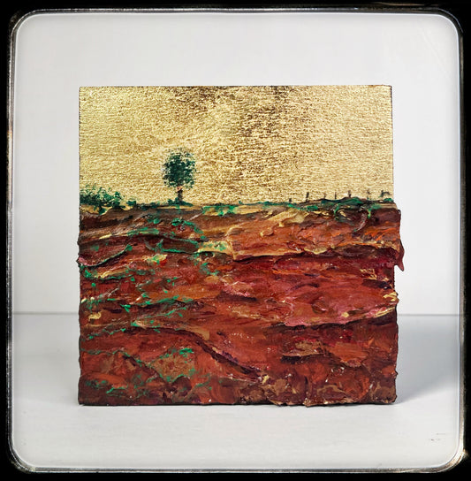 What Lies Beneath #1 - Mixed media metal miniature