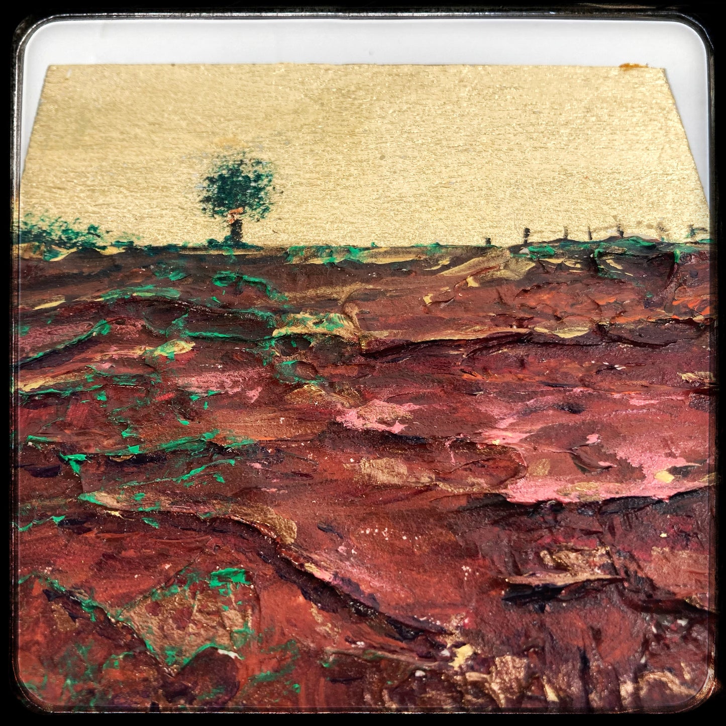 What Lies Beneath #1 - Mixed media metal miniature
