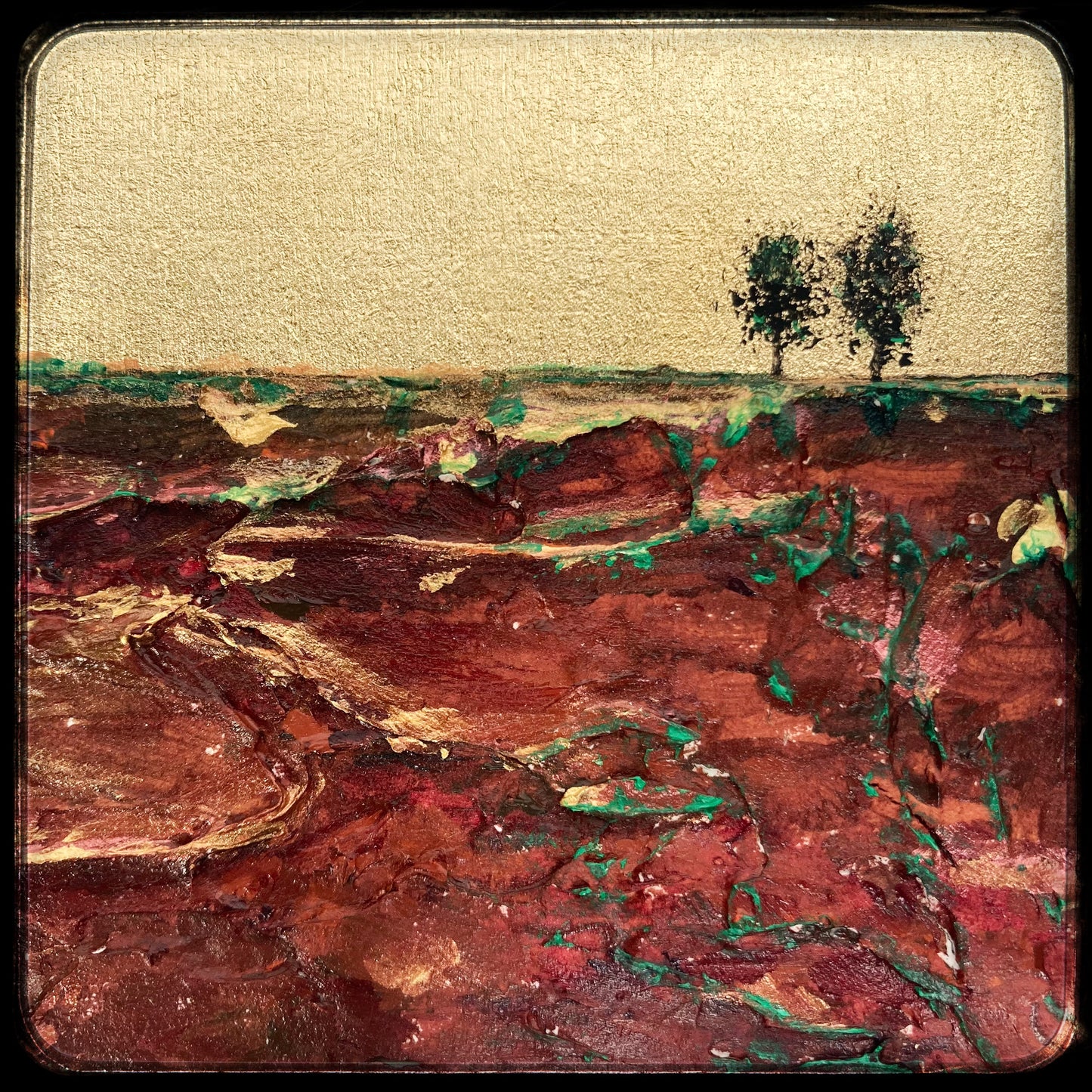 What Lies Beneath #2 - Mixed media metal miniature