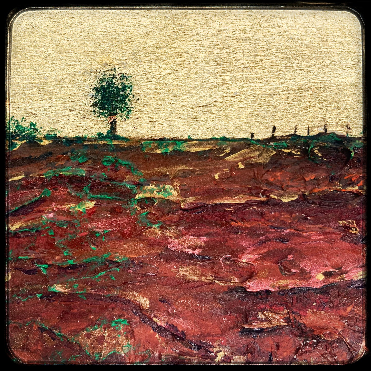 What Lies Beneath #1 - Mixed media metal miniature