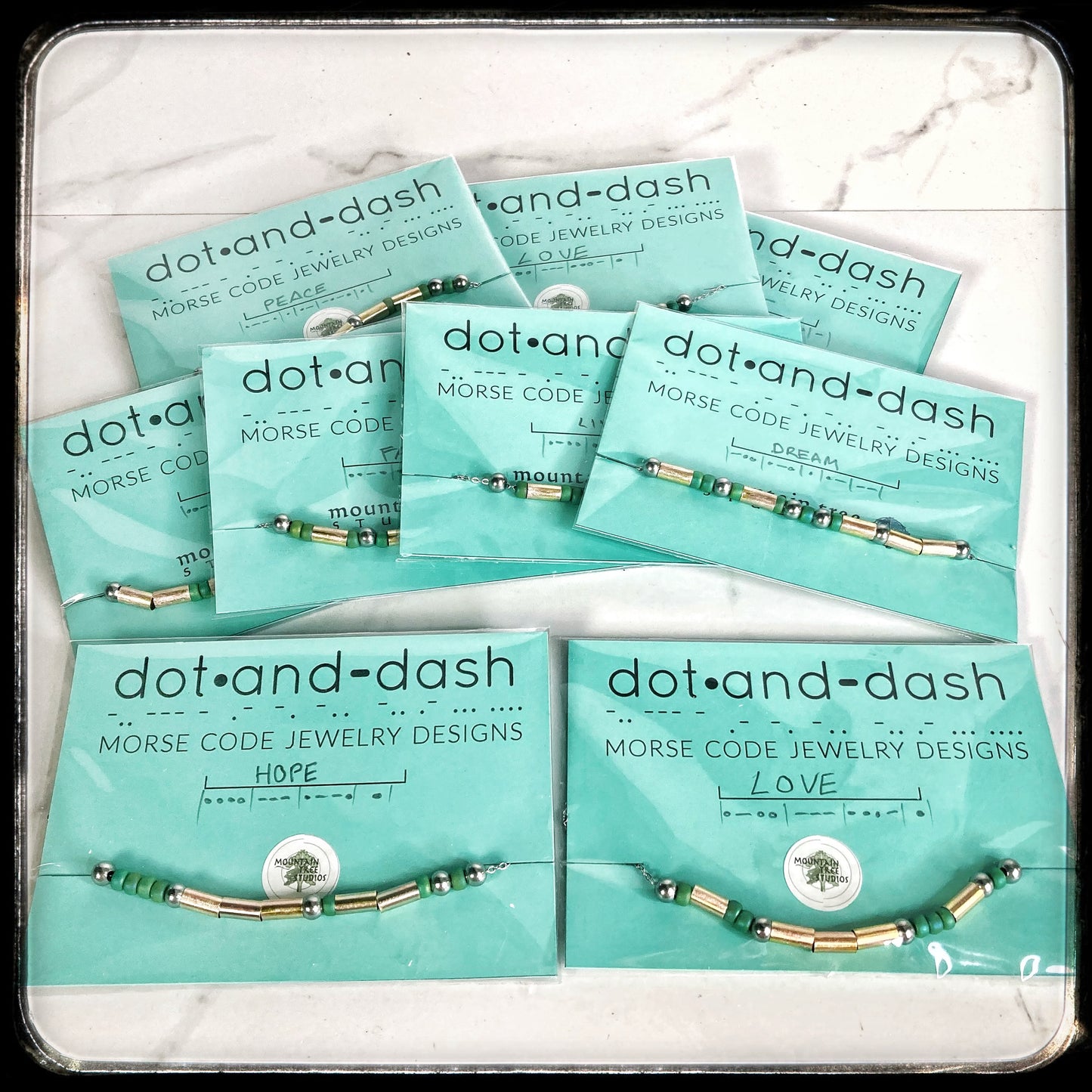 Dot &amp; Dash Morse Code Necklace