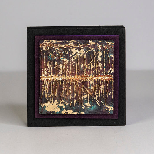 Fall in the Forest II – Mixed media metal miniature