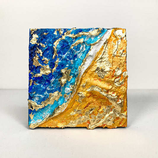 Oceanside #5– Mixed media metal miniature