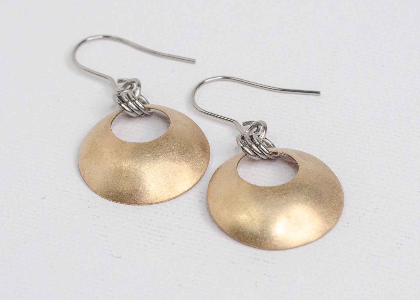Aperture Earrings Bronze