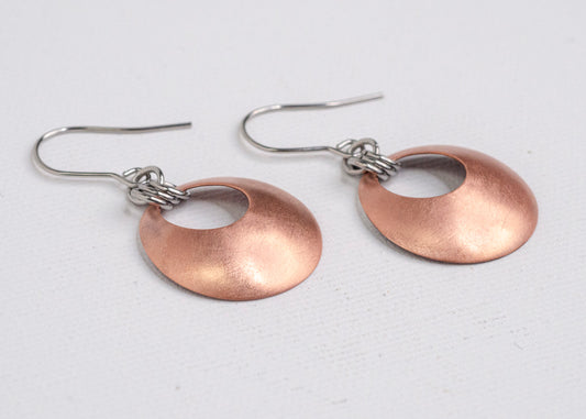Aperture Earrings Copper