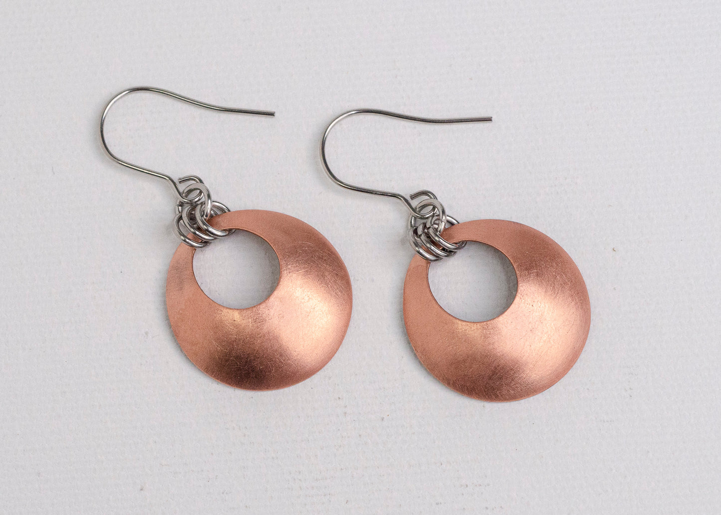 Aperture Earrings Copper