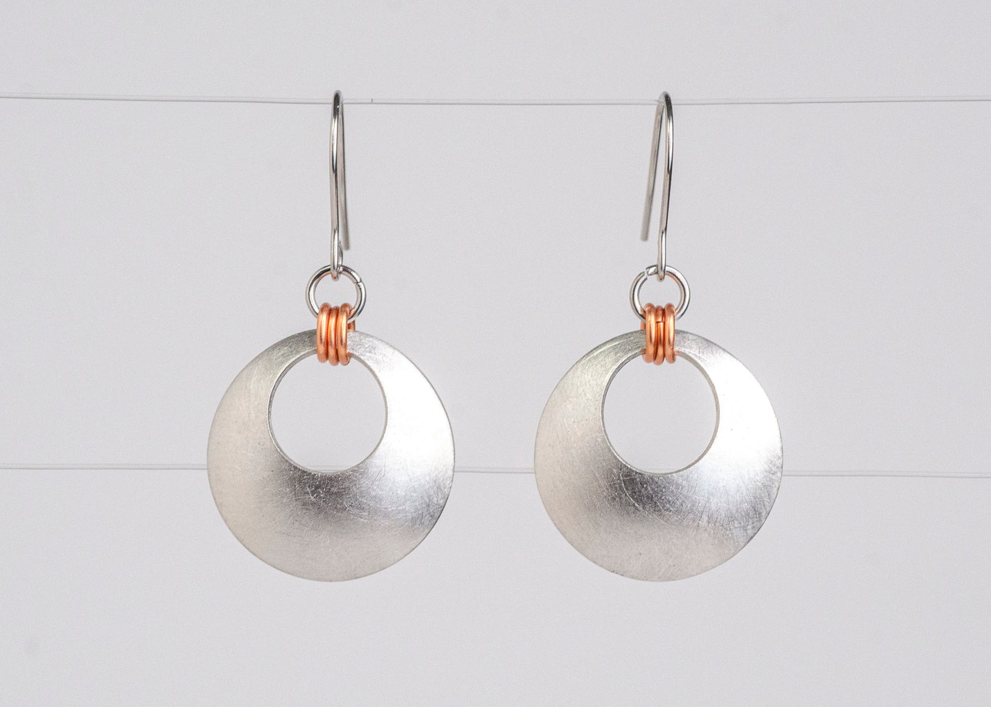 Aperture Earrings Pewter